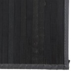 vidaXL Covor dreptunghiular, negru, 80x200 cm, bambus