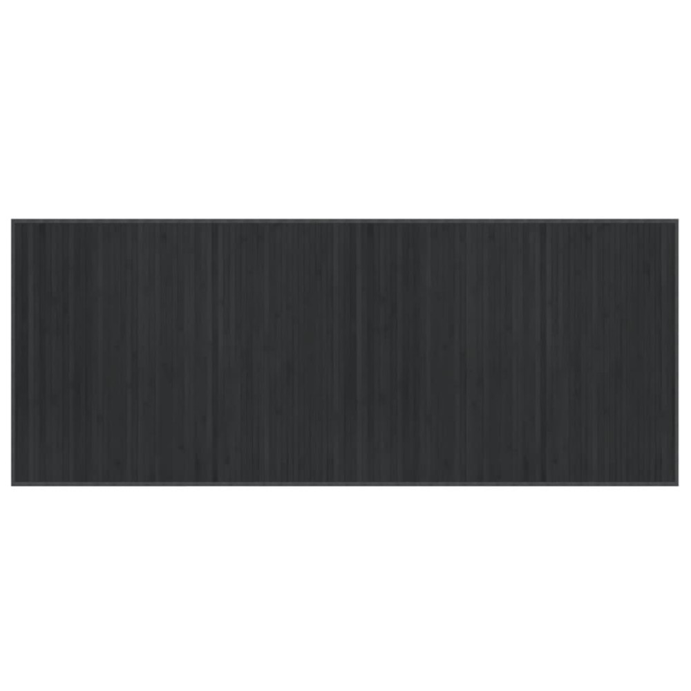 vidaXL Covor dreptunghiular, gri, 80x200 cm, bambus