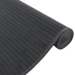 vidaXL Covor dreptunghiular, negru, 80x300 cm, bambus