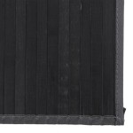 vidaXL Covor dreptunghiular, negru, 80x300 cm, bambus