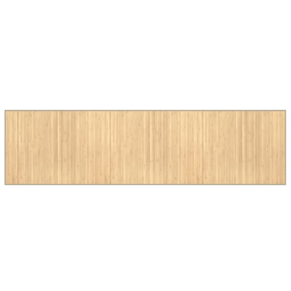 vidaXL Covor dreptunghiular, natural deschis, 80x300 cm, bambus