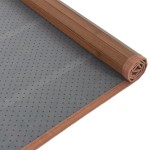 vidaXL Covor dreptunghiular, maro, 80x400 cm, bambus