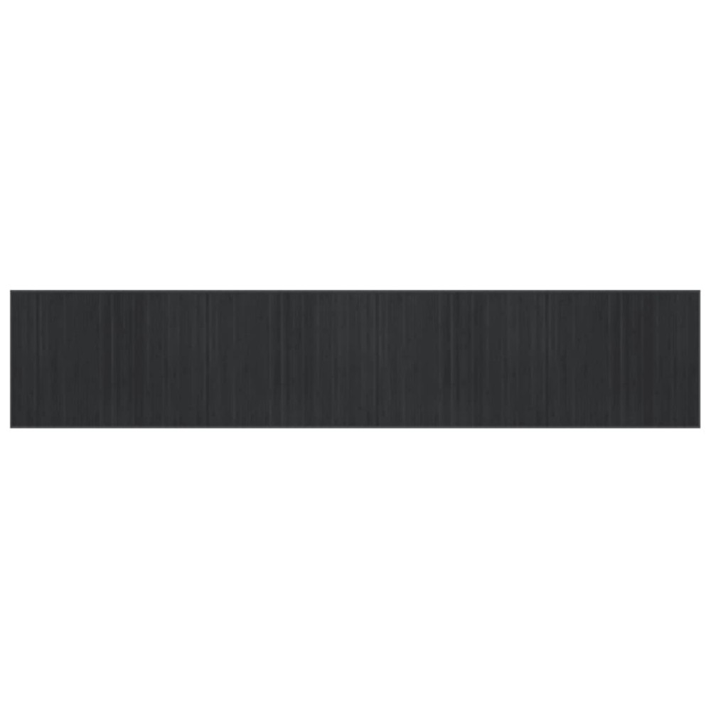 vidaXL Covor dreptunghiular, gri, 80x400 cm, bambus