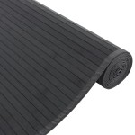 vidaXL Covor dreptunghiular, gri, 80x400 cm, bambus