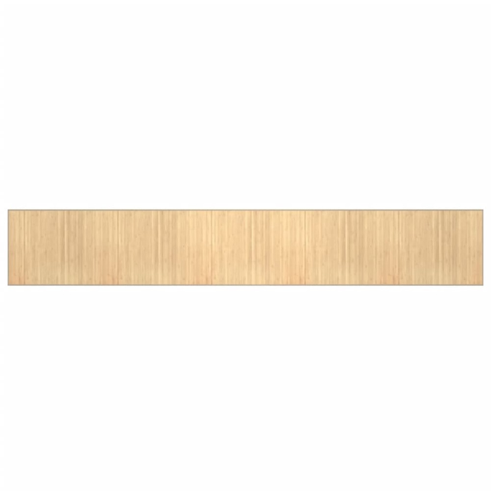 vidaXL Covor dreptunghiular, natural deschis, 80x500 cm, bambus