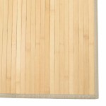 vidaXL Covor dreptunghiular, natural deschis, 80x500 cm, bambus