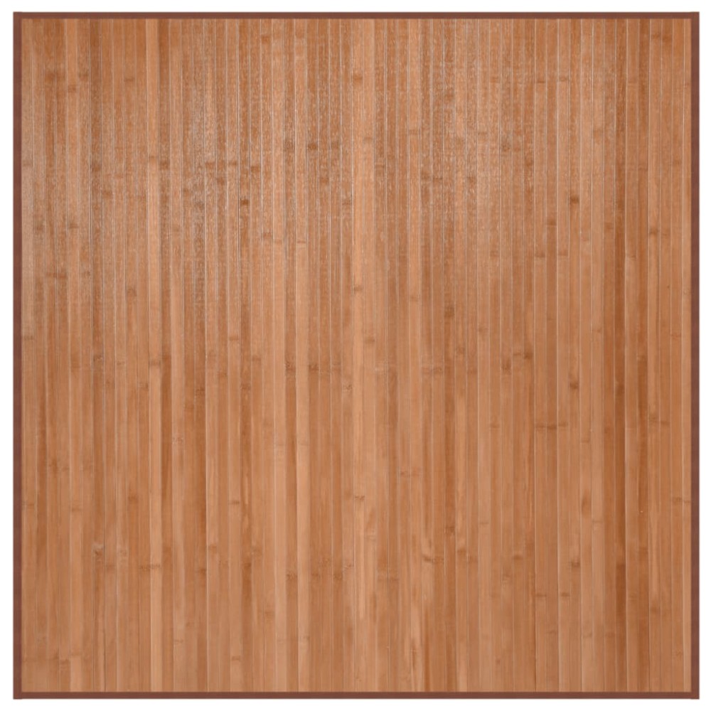 vidaXL Covor pătrat, natural, 100x100 cm, bambus