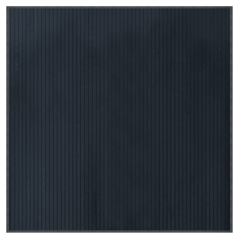 vidaXL Covor dreptunghiular, gri, 100x100 cm, bambus