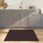 vidaXL Covor pătrat, maro închis, 100x100 cm, bambus vidaXL Covor pătrat, maro închis, 100x100 cm, bambus