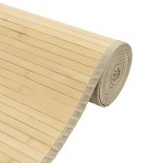 vidaXL Covor dreptunghiular, natural deschis, 100x200 cm, bambus vidaXL Covor dreptunghiular, natural deschis, 100x200 cm, bambus