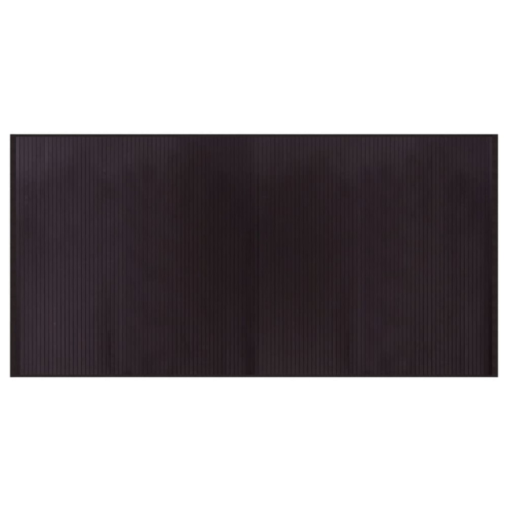 vidaXL Covor dreptunghiular, maro închis, 100x200 cm, bambus