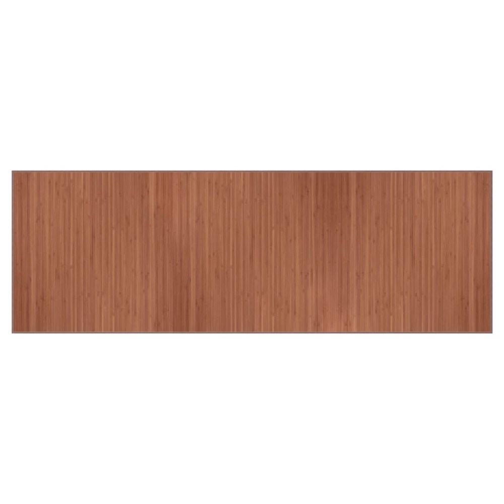 vidaXL Covor dreptunghiular, maro, 100x300 cm, bambus