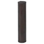 vidaXL Covor dreptunghiular, maro închis, 100x400 cm, bambus