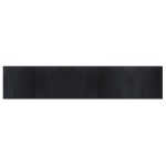 vidaXL Covor dreptunghiular, negru, 100x1000 cm, bambus