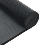 vidaXL Covor dreptunghiular, negru, 100x1000 cm, bambus