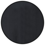 vidaXL Covor rotund, negru, 60 cm, bambus vidaXL Covor rotund, negru, 60 cm, bambus