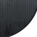 vidaXL Covor rotund, negru, 60 cm, bambus vidaXL Covor rotund, negru, 60 cm, bambus