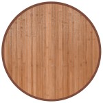 vidaXL Covor rotund, natural, 60 cm, bambus