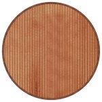 vidaXL Covor rotund, maro, 60 cm, bambus vidaXL Covor rotund, maro, 60 cm, bambus