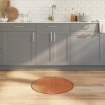 vidaXL Covor rotund, maro, 60 cm, bambus vidaXL Covor rotund, maro, 60 cm, bambus