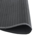 vidaXL Covor rotund, gri, 60 cm, bambus