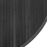 vidaXL Covor rotund, gri, 60 cm, bambus