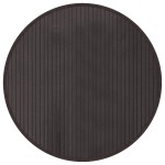 vidaXL Covor rotund, maro închis, 60 cm, bambus