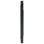 vidaXL Covor rotund, negru, 100 cm, bambus