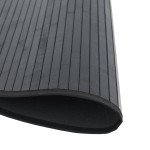 vidaXL Covor rotund, negru, 100 cm, bambus