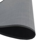 vidaXL Covor rotund, negru, 100 cm, bambus