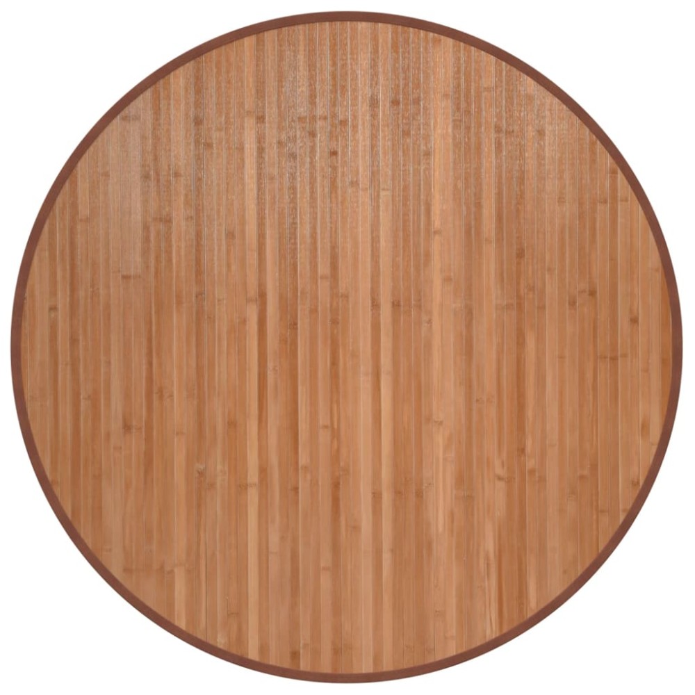 vidaXL Covor rotund, natural, 100 cm, bambus