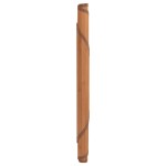 vidaXL Covor rotund, maro, 100 cm, bambus