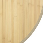 vidaXL Covor rotund, natural deschis, 100 cm, bambus