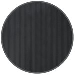 vidaXL Covor rotund, gri, 100 cm, bambus