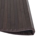 vidaXL Covor rotund, maro închis, 100 cm, bambus vidaXL Covor rotund, maro închis, 100 cm, bambus