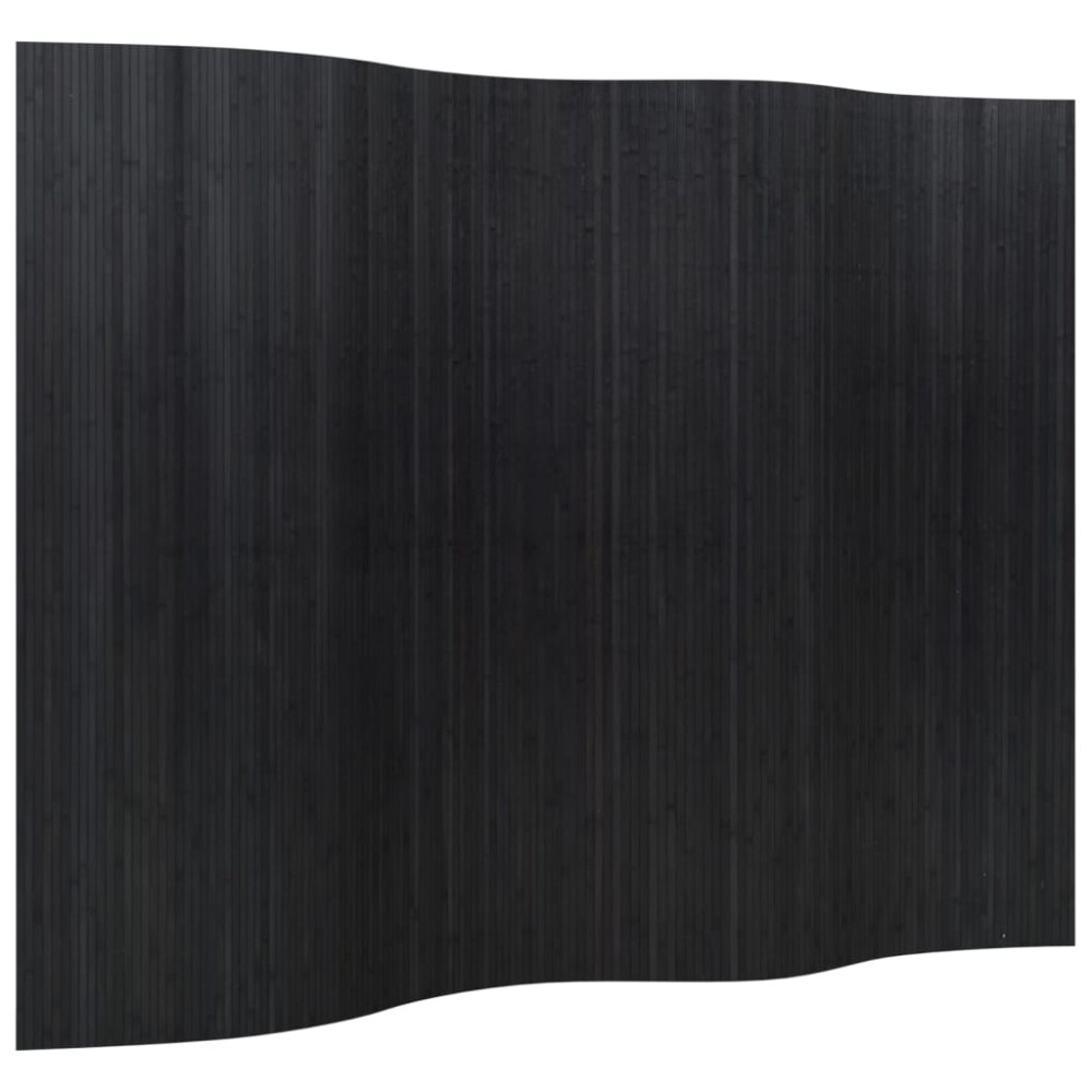 vidaXL Paravan de cameră, negru, 165x250 cm, bambus