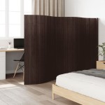 vidaXL Paravan de cameră, maro închis, 165x400 cm , bambus vidaXL Paravan de cameră, maro închis, 165x400 cm , bambus