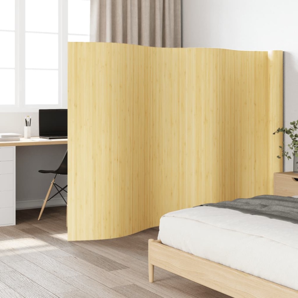 vidaXL Paravan de cameră, natural deschis, 165x800, bambus
