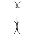 vidaXL Cuier de haine, negru, 176 cm, fier vopsit electrostatic vidaXL Cuier de haine, negru, 176 cm, fier vopsit electrostatic
