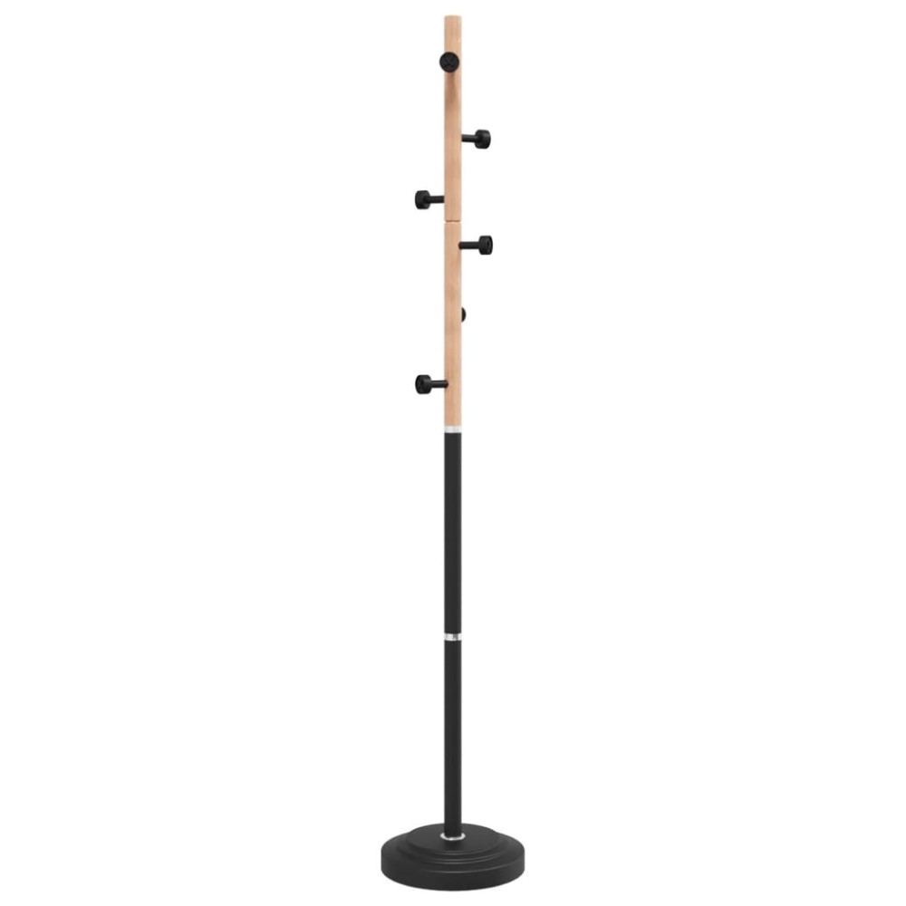 vidaXL Cuier de haine, negru, 177 cm, fier vopsit electrostatic