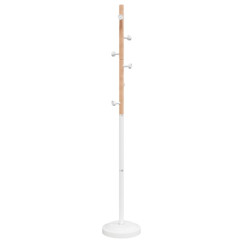 vidaXL Cuier de haine, alb, 177 cm, fier vopsit electrostatic