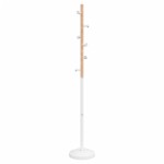 vidaXL Cuier de haine, alb, 177 cm, fier vopsit electrostatic vidaXL Cuier de haine, alb, 177 cm, fier vopsit electrostatic