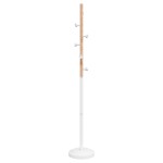 vidaXL Cuier de haine, alb, 177 cm, fier vopsit electrostatic vidaXL Cuier de haine, alb, 177 cm, fier vopsit electrostatic