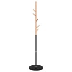 vidaXL Cuier de haine, negru, 172 cm, fier vopsit electrostatic