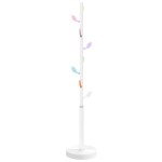 vidaXL Cuier de haine, alb, 172 cm, fier vopsit electrostatic