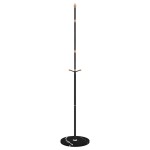 vidaXL Cuier de haine, negru, 177 cm, fier vopsit electrostatic