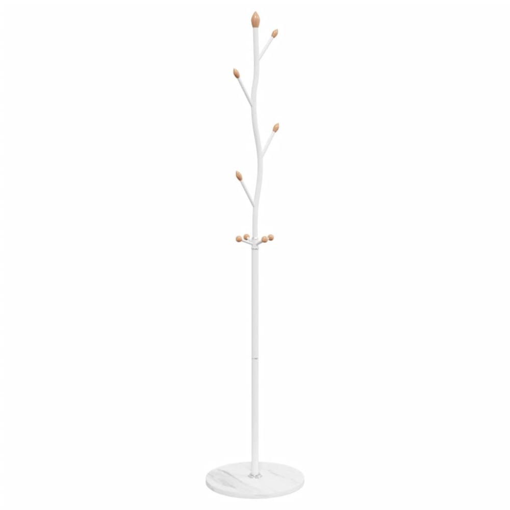 vidaXL Cuier de haine, alb, 177 cm, fier vopsit electrostatic