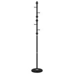 vidaXL Cuier de haine, negru, 176 cm, fier vopsit electrostatic vidaXL Cuier de haine, negru, 176 cm, fier vopsit electrostatic
