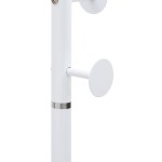 vidaXL Cuier de haine, alb, 176 cm, fier vopsit electrostatic vidaXL Cuier de haine, alb, 176 cm, fier vopsit electrostatic