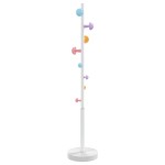 vidaXL Cuier de haine, alb, 172 cm, fier vopsit electrostatic